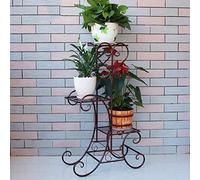 CCKUYT Supports pour Plantes, Support à Fleurs I, Balcon intérieur, étagères pour Pots de Fleurs à Plusieurs étages, étagères de Salon/Bronze