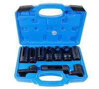 CCLIFE 10pcs clé à douille sondes lambda 1/2" 3/8" pour capteur oxygène et sonde Lambda (multi-marques) - kit sondes LambdaCapteurs d`oxygèn