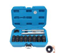 CCLIFE 12 pièces Extracteur ecrou antivol de roue, Douille extracteur sans endommager jante 18-25mm Matériau 42CrMo