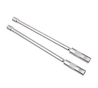 CCLIFE 2 pcs Douille de Bougie D'allumage Pivotante Magnétique 3/8" Cle Bougies Voiture Douze Pans 14mm/16mm 360 Degrés Matériau CR-V Longueur 310mm