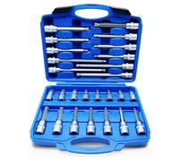 CCLIFE 26 pièces clé à douille coffret cle 1/2 embout xzn multiple M5-M16