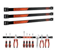 CCLIFE 3 pièces Barre Magnétique Porte 60CM MAX 69KG Barres Magnétiques Pour Outils Rangement Ooutillage Maison Garage