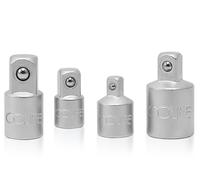CCLIFE 4pcs Jeu d'adaptateurs de Douilles Adaptateur à Cliquet Réducteur de Douille 1/2" à 3/8", 3/8" à 1/2", 1/4 "à 3/8", 3/8"à 1/4" Adaptateur pour ynamométrique Perceuse Cliquet