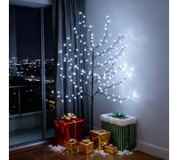 CCLIFE Arbre Lumineux Interieur LED de Noel Extérieur Lumineuse avec Fonction de Mémoire, Lampe Cerisier, Blanc Froid, IP44, 150 cm, 150 LED, CushHom