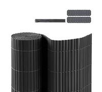 CCLIFE Brise Vue Canisse, Canisse PVC, Canisse Brise Vue, Brise Vue PVC, Beige/Anthracite