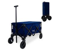 CCLIFE Chariot de Transport Pliable 80kg Chariot Pliant à roulettes Larges Tout Terrain pour Sport, Shopping, Camping Gris