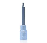 CCLIFE Douille Hexagonale de 1/2" 4 mm CR-V Acier S2 Pour Clé à Douille 100 mm Longueur 1 PCS HW4