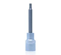 CCLIFE Douille Hexagonale de 1/2" 5 mm CR-V Acier S2 Pour Clé à Douille 100 mm Longueur 1 PCS HW5