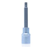 CCLIFE Douille Hexagonale de 1/2" 6 mm CR-V Acier S2 Pour Clé à Douille 100 mm Longueur 1 PCS HW6