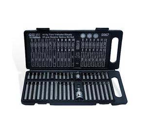 CCLIFE Embouts Torx Douille CRV, 40 pièces, XZN M5-M12, Hex H4-H12, Spline T20-T55, avec Adaptateurs 1/2" et 3/8"