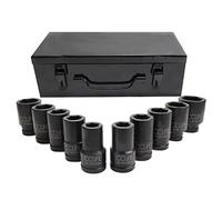 CCLIFE Lot de 10 douilles à percussion 3/4" à 6 pans 22-50 mm de long