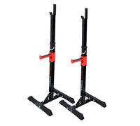 CCLIFE Rack Musculation, Rack Squat, Chandelle Squat Rack Support Repose Barre Musculation Atx Barbell à Squat Muscu Stand Haltérophilie Dips Maison Extérieur Outdoor Professionnel Réglable