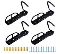 CCLIFE Support Vélo Mural 4pcs Porte Vélo MAX.35 kg Accroche Velo Mural