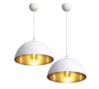 CCLIFE Suspension Luminaire Industrielle 2 pack, Métal Retro Suspensions Lampe, Plafonnier Vintage, Luminaire Antique Pendante pour Cuisine Salon Salle à Manger Chambre (pas d'ampoule)