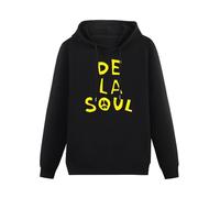 CcLIVE De La Soul - Golden Era Hip Hop is Dead 3 Feet High and Rising 90S 80S Men's Black Hooded Unisex Sweatshirt L