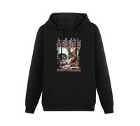 CcLIVE Deicide 30 Years of Blasphemy Men's Black Hooded Unisex Sweatshirt XL