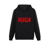 CcLIVE Deicide American Death Metal Band Men's Black Hooded Unisex Sweatshirt S