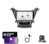 CCLXWY Autoradio Android 15 pour Hyundai Elantra 2011-2016 9'' Écran Tactile Capacitif Bluetooth Auto Radio Lecteur De Voiture Mirrorlink Fonction Bluetooth RDS AM FM USB,8Core4G+WiFi12G+256G