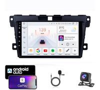 CCLXWY Autoradio Android 16 pour Mazda CX7 2008-2016 9'' Écran Tactile Capacitif Bluetooth Auto Radio Lecteur De Voiture Mirrorlink Fonction Bluetooth RDS AM FM USB,8Core4G+WiFi4G+64G