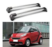 CCLXWY Barres de Toit Transversales Barre Transversale Verrouillable en Aluminium 2 Pièces pour Smart Fortwo 2 Door 2009-2020