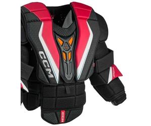 CCM EFlex 6 Goalie Senior Poitrine blindée Taille L Noir/rouge/blanc