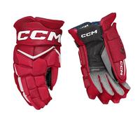 CCM Jetspeed FT8 Junior Gants de hockey sur glace, rouge/blanc, 28 cm