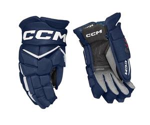 CCM JetSpeed FT8 Senior Gants de hockey sur glace, bleu marine/blanc, 36 cm