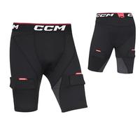 CCM Short de Compression pour Homme avec Jock, Noir, Taille: XL