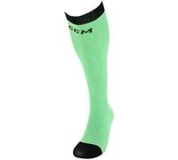 CCM Socklinerk Chaussettes de hockey junior, taille 32-36, vert citron, taille unique