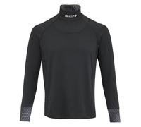CCM Youth T-shirt à manches longues avec protection du cou anti-coupures pour enfant Noir, Noir , 130