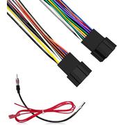 CCNU Faisceau de câblage radio avec adaptateur d'antenne compatible avec GM GMC Chevy Cadillac 2006-2013, lecteur CD stéréo, récepteur de câble adaptateur pour Silverado Sierra Impala Yukon (4 pièces)