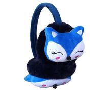 Ccomage Cache Oreilles Enfants de 3D Renard Mignon en Peluche 3-12 Ans Fille Garçon Chaud Hiver Fourreau d'oreille Coupe-vent Cartoon Cache-oreile pour Sport Velo Ski Cadeaux Voyage Cadeau Noël