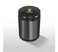 CCOZD Cendrier de Voiture pour Ferrari 488 Roma SF90 812 360 F430296 458 456 Étui à Cigarettes de Voyage Portable Mise à Niveau Auto-extinguible avec de Couvercle Rabattable,Black-M