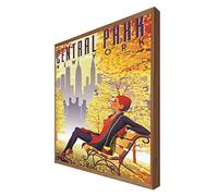 Ccretroiluminados Cadre en bois Rétro-éclairé Central Park New York : Série Voyageur