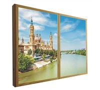 CCRETROILUMINADOS Faux Fenêtres Décoratives Illuminées Basilique Notre-Dame du Pilier