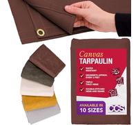 CCS CHICAGO CANVAS & SUPPLY Bâche en Toile, Coton, Marron, 1,8 x 2,3 m