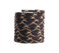 CCSOFTIME 2 Paires Lacets Chaussures Ronds pour Bottes Renforcés et Résistants Lacets pour Chaussures de Randonnée de Sécurité de Travail de Marche de Baskets,Marron/bleu orange,100cm