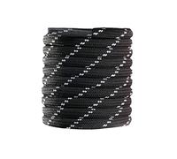 CCSOFTIME 2 Paires Lacets Ronds pour Bottes Renforcés et Résistants Ø4mm Bicolores Lacets pour Chaussures de Randonnée de Sécurité de Travail de Marche de Baskets,Noir/Blanc,180cm