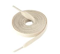 CCSOFTIME Lacets Chaussures Beige pour Baskets, Lacet Crème Plat 8mm Largeur pour Sneakers-Compatible avec Converse Chucks Nike Air Force Stan Smith,100CM-2 Paires