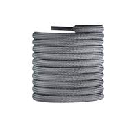 CCSOFTIME Lacets Ronds Gris pour Bottes Renforcés et Résistants Ø4mm Lacets Gris Foncé pour Chaussures de Randonnée les Sécurité les Travail les Marche ou Baskets,100cm