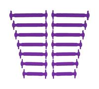 CCSOFTIME No Tie Lacets pour Adultes et Enfants Silicon Flat Lacets Elastique Sans Noeud Shoelaces pour Chaussures de Sneaker de Conseil Baskets et Bottes,Violet Adultes