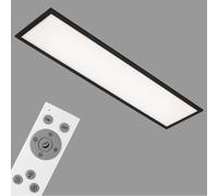 Cct Led Panel Briloner Leuchten Piatto, 24 W, 2600 Lm, Ip20, Noir, Plastique-Métal, Dimmable, Avec Télécommande, Cct, 100 X 25 X 6 Cm