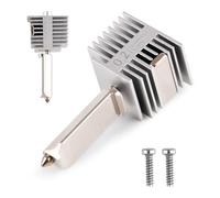 CCTREE Bamboo Original Stainless Steel Hotend Kit with 0.2mm Nozzle pour Bambulab A1/A1 Mini Imprimante 3D, High Temp&Fast Speed All Metal Extruder Hot End, Heating Block Replacement