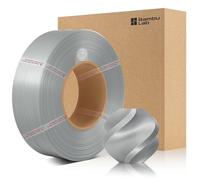 CCTREE Bamboo Original X1 PLA Basic Recharge Filament 1,75 mm Haute Toughness&High Speed, Easy Printing with RFID pour Bambu Lab A1/X1/P1 AMS 1 kg +/- 0,03 mm (argent 10102)