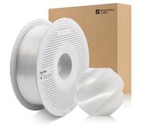 CCTREE Bamboo - PLA Silk+ Glossy Silk - Texture soie brillante - 1,75 mm - Brillant, lisse comme la soie - Haute vitesse avec RFID - Pour Bambu Lab A1/X1/P1 series AMS 1 kg (blanc 13110)