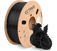 CCTREE Filament PLA+ de 1,75 mm, filament PLA Plus résistant et résistant pour la plupart des imprimantes 3D FDM, noir