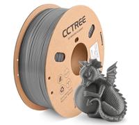 CCTREE Filament PLA+ de 1,75 mm, filament PLA Plus résistant et résistant pour la plupart des imprimantes 3D FDM, gris