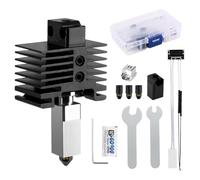 CCTREE Hardened Steel Hotend Kit pour Bambulab P1P/P1S Imprimante 3D, Heating Block Replacement, High Speed Temp Extruder Hot End, with 0.2/0.4/0.6/0.8mm Nozzle, Thermistor, Ceramic Heater
