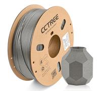 CCTREE PETG Filament 1.75mm, Glow in The Dark 3D Printing Filament, 1kg Spool(2.2lbs),Filament d'impression 3D à haute résistance, convient à la plupart des imprimantes 3D, Galaxy Silver