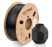 CCTREE PETG Filament 1.75mm, Glow in The Dark 3D Printing Filament, 1kg Spool(2.2lbs),Filament d'impression 3D à haute résistance, convient à la plupart des imprimantes 3D, noir